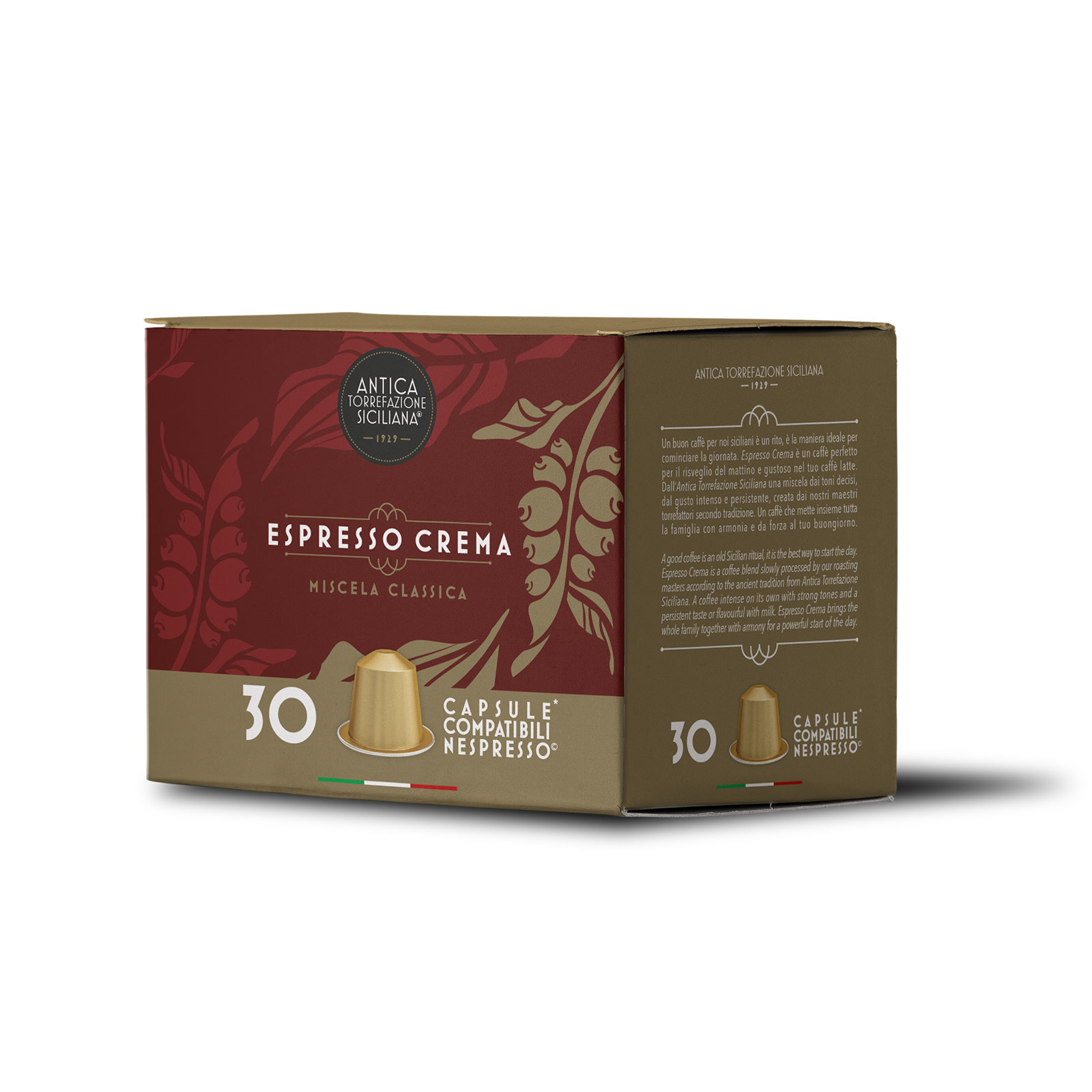 30 Capsule Compatibili Nespresso® Espresso Crema